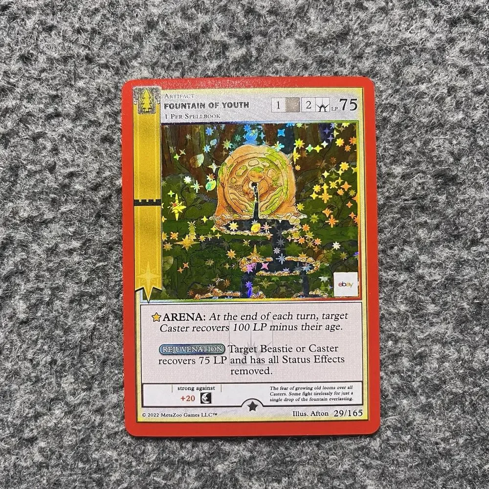MetaZoo x Ebay Fountain Of Youth Wilderness Full Holo Foil Card 29/165 NM